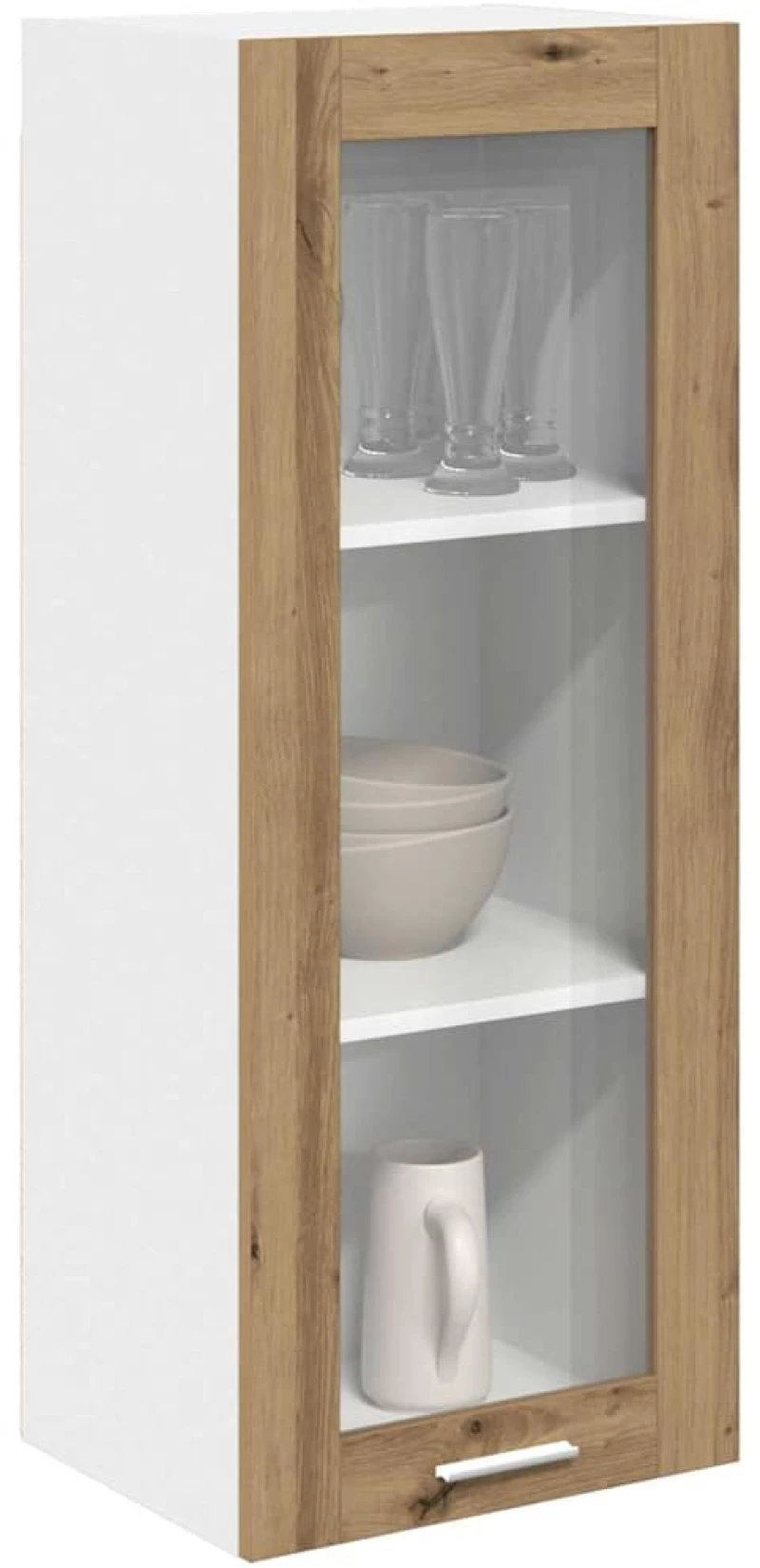 vidaXL Κρεμαστό ντουλάπι με πόρτα Riga Artisan Oak 40 x 31 x 100 εκ.