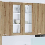 vidaXL Κρεμαστό ντουλάπι με πόρτα Riga Artisan Oak 80 x 31 x 100 εκ.