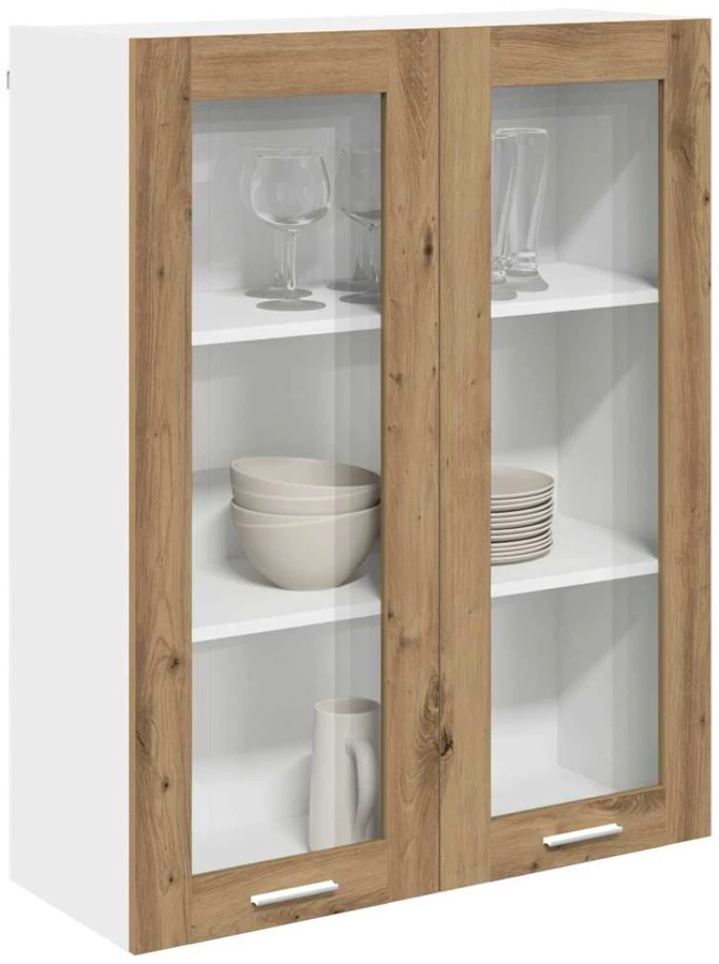 vidaXL Κρεμαστό ντουλάπι με πόρτα Riga Artisan Oak 80 x 31 x 100 εκ.