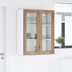 vidaXL Κρεμαστό ντουλάπι με πόρτα Riga Artisan Oak 80 x 31 x 100 εκ.