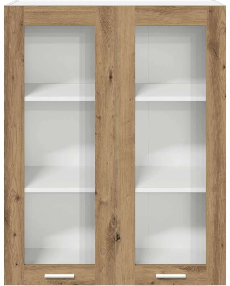 vidaXL Κρεμαστό ντουλάπι με πόρτα Riga Artisan Oak 80 x 31 x 100 εκ.