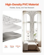 VEVOR Peel and Stick Wallpaper 45cm x 10m White Botanical Floral Waterproof