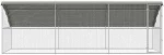 vidaXL Κλουβί για κότες Ασημί 600 x 200 x 198.5 εκ