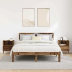 vidaXL Κομοδίνο 2 pcs Παλαιό ξύλο 40 x 35 x 50 εκ. Επεξεργασμένο ξύλο
