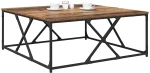 vidaXL Τραπεζάκι σαλονιού Παλιό Ξύλο 100 x 100 x 40 cm