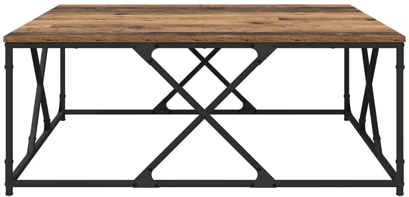 vidaXL Τραπεζάκι σαλονιού Παλιό Ξύλο 100 x 100 x 40 cm