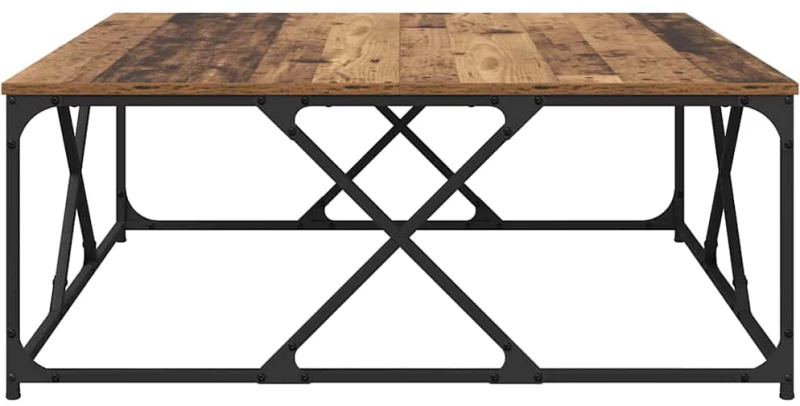 vidaXL Τραπεζάκι σαλονιού Παλιό Ξύλο 100 x 100 x 40 cm