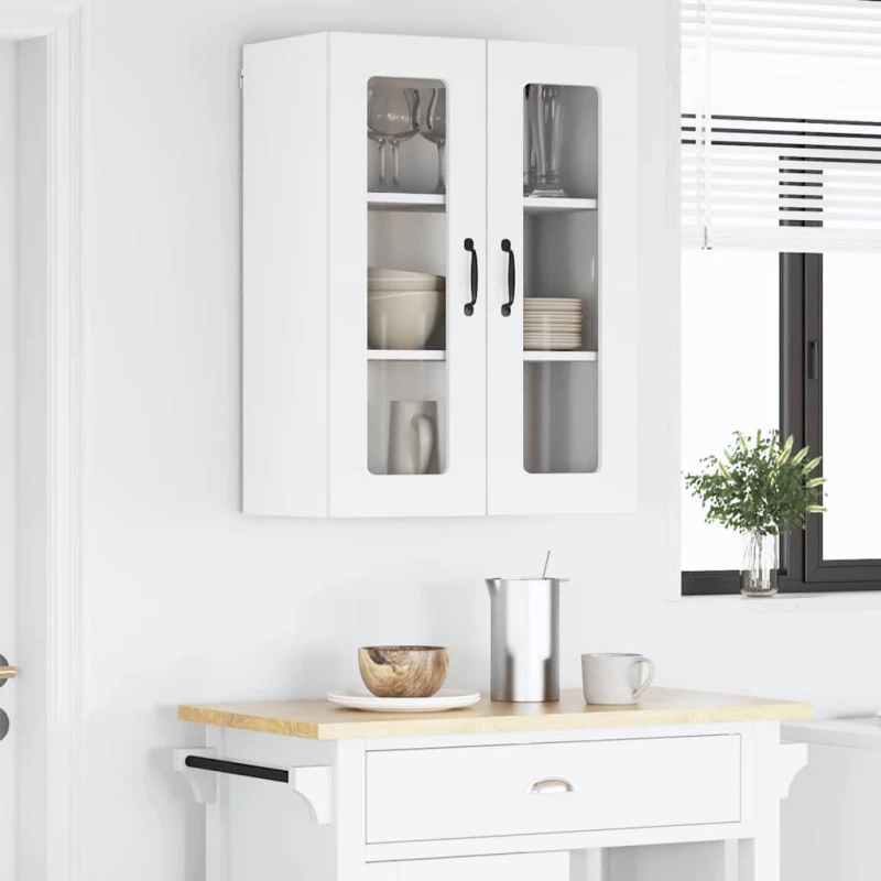 vidaXL Ντουλάπα Κουζίνας Λευκό 60 x 31 x 80 εκ. Επεξεργασμένο ξύλο