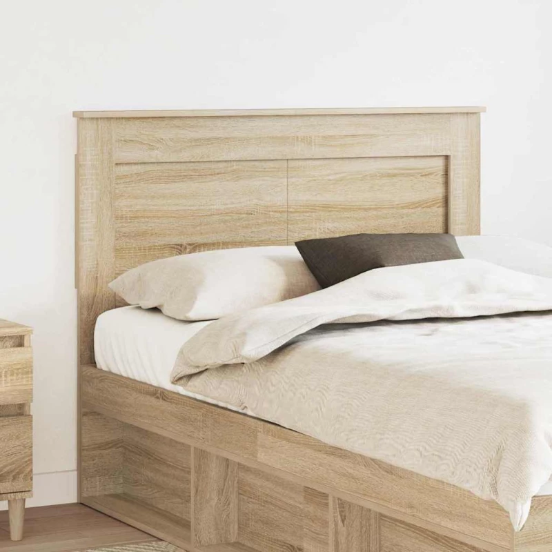 vidaXL Κεφαλάρι με κεφαλάρι Δρύς Sonoma 120 cm Επεξεργασμένο ξύλο