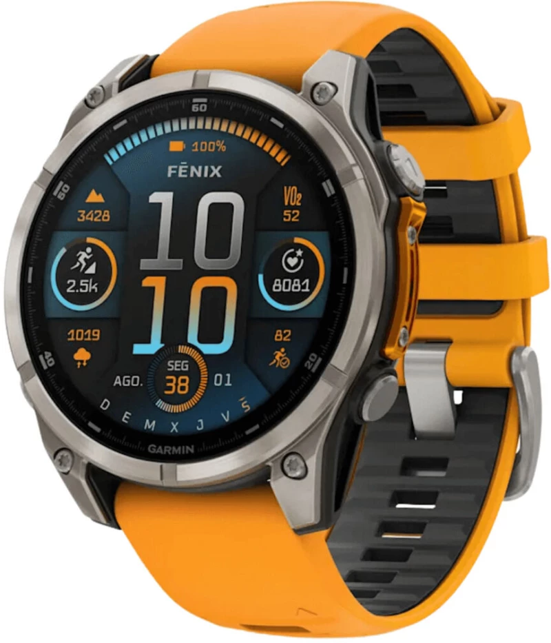 Smartwatch GARMIN Fénix 8 AMOLED Πορτοκαλί 1,4" Ø 46 mm Ø 47 mm