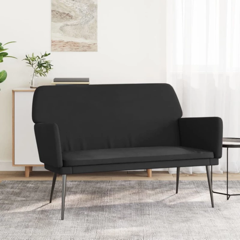 vidaXL Πάγκος Μαύρος 108x79x79 εκ. Βελούδινος