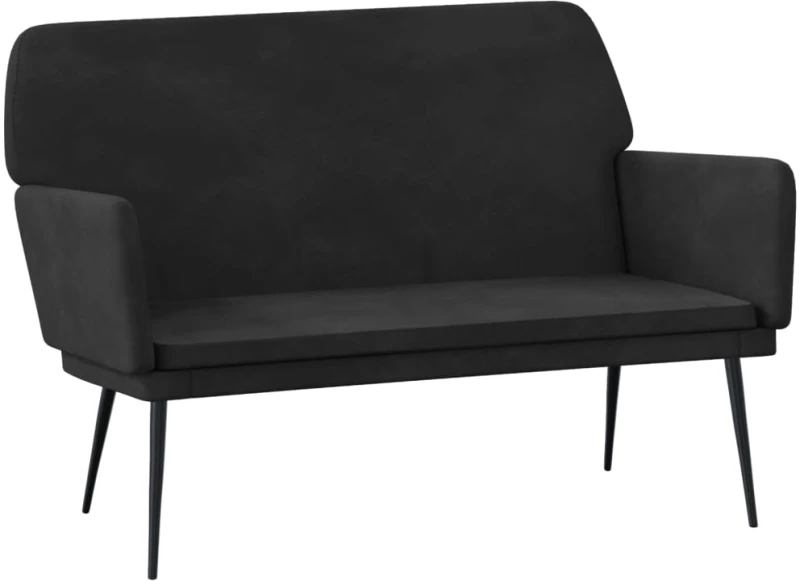 vidaXL Πάγκος Μαύρος 108x79x79 εκ. Βελούδινος