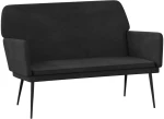 vidaXL Πάγκος Μαύρος 108x79x79 εκ. Βελούδινος
