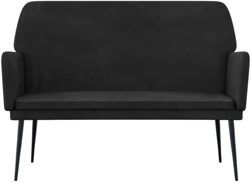 vidaXL Πάγκος Μαύρος 108x79x79 εκ. Βελούδινος