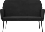 vidaXL Πάγκος Μαύρος 108x79x79 εκ. Βελούδινος