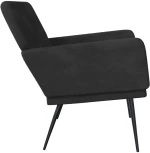 vidaXL Πάγκος Μαύρος 108x79x79 εκ. Βελούδινος