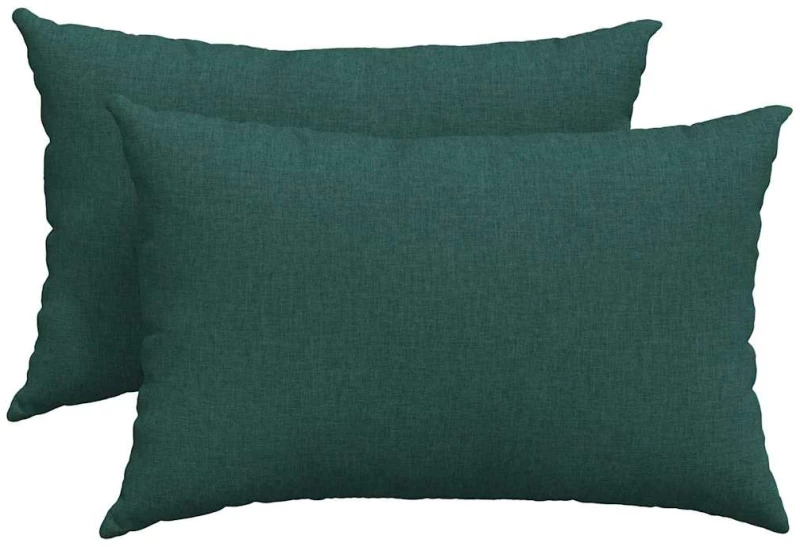 vidaXL Μαξιλάρι Καναπέ 2 pcs Σκούρο Πράσινο 60 x 40 cm ύφασμα