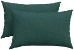 vidaXL Μαξιλάρι Καναπέ 2 pcs Σκούρο Πράσινο 60 x 40 cm ύφασμα