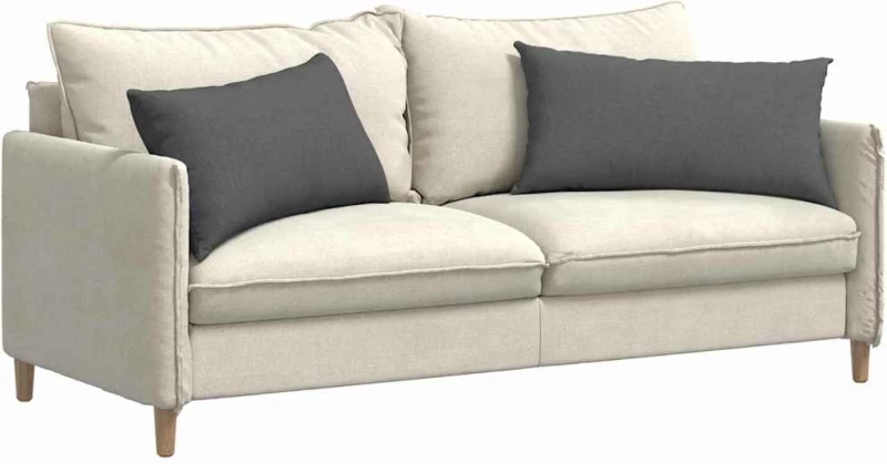 vidaXL Μαξιλάρι Καναπέ 2 pcs Σκούρο Γκρι 80 x 40 cm ύφασμα