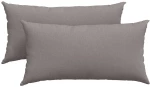 vidaXL Μαξιλάρι Καναπέ 2 pcs Taupe 80 x 40 cm ύφασμα