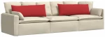 vidaXL Μαξιλάρι Καναπέ 2 pcs Κόκκινο 120 x 40 cm ύφασμα