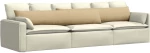 vidaXL Μαξιλάρι Καναπέ 2 pcs Γκρι Πράσινο 200 x 40 εκ.