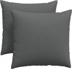 vidaXL Μαξιλάρι Καναπέ 2 pcs Σκούρο Γκρι 45 x 45 cm ύφασμα