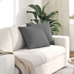 vidaXL Μαξιλάρι Καναπέ 2 pcs Σκούρο Γκρι 45 x 45 cm ύφασμα