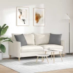 vidaXL Μαξιλάρι Καναπέ 2 pcs Σκούρο Γκρι 45 x 45 cm ύφασμα