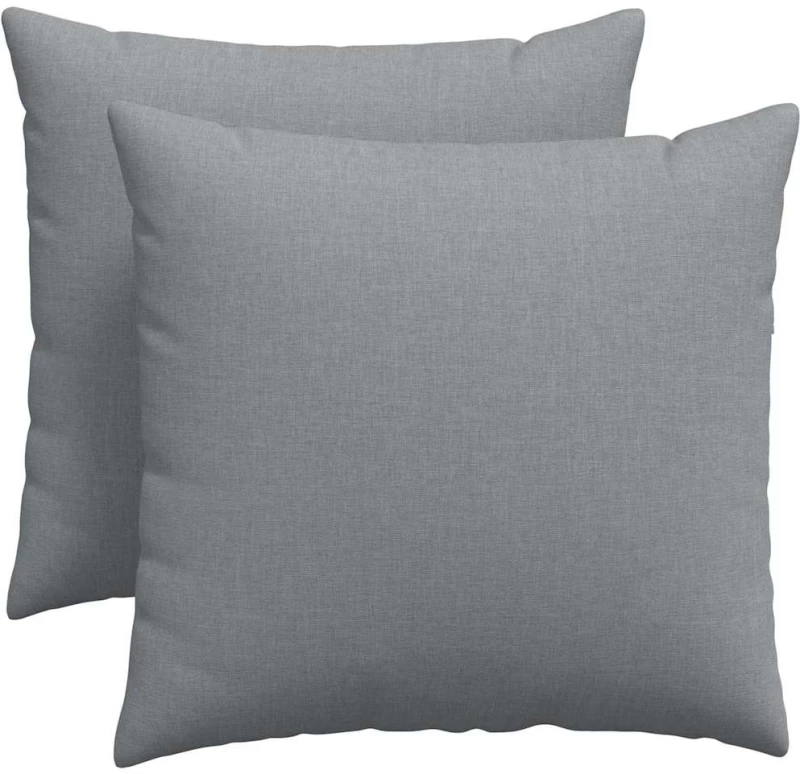 vidaXL Μαξιλάρι Καναπέ 2 pcs Ανοιχτό γκρι 50 x 50 cm ύφασμα