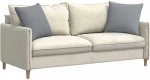 vidaXL Μαξιλάρι Καναπέ 2 pcs Ανοιχτό γκρι 50 x 50 cm ύφασμα
