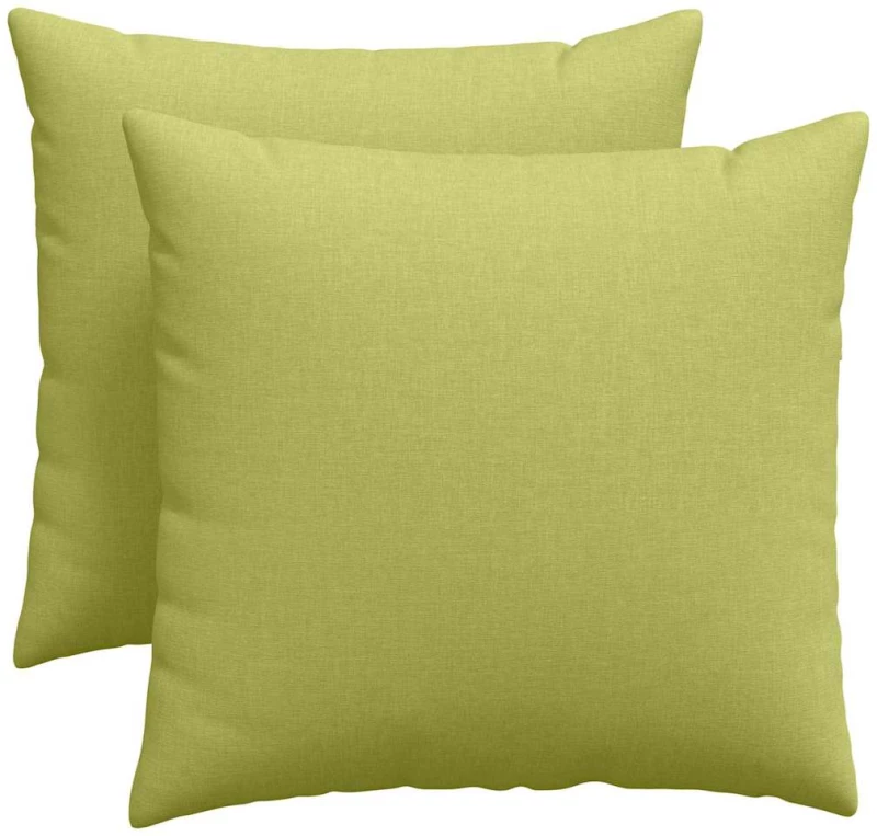 vidaXL Μαξιλάρι Καναπέ 2 pcs Ανοιχτό Πράσινο 50 x 50 cm ύφασμα
