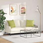 vidaXL Μαξιλάρι Καναπέ 2 pcs Ανοιχτό Πράσινο 50 x 50 cm ύφασμα