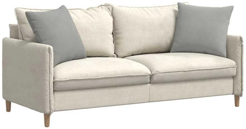 vidaXL Μαξιλάρι Καναπέ 2 pcs Ανοιχτό γκρι 50 x 50 cm ύφασμα