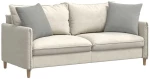 vidaXL Μαξιλάρι Καναπέ 2 pcs Ανοιχτό γκρι 50 x 50 cm ύφασμα