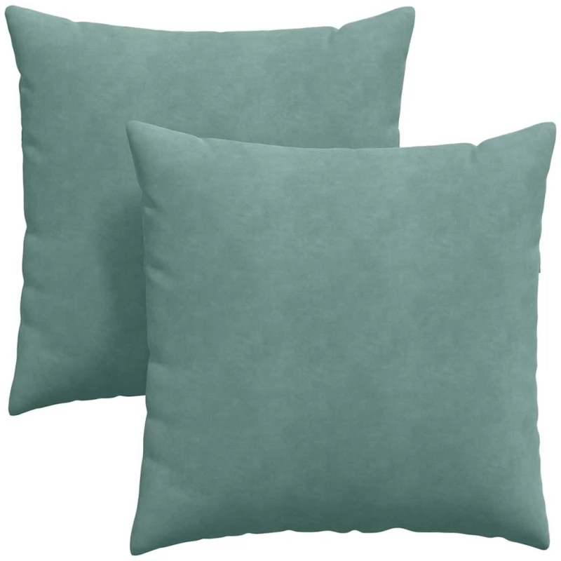 vidaXL Μαξιλάρι Καναπέ 2 pcs Θαλασσί 60 x 60 cm Υφασμάτινο Κορντουρά