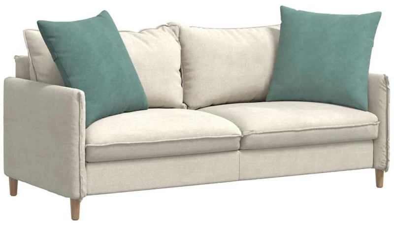 vidaXL Μαξιλάρι Καναπέ 2 pcs Θαλασσί 60 x 60 cm Υφασμάτινο Κορντουρά