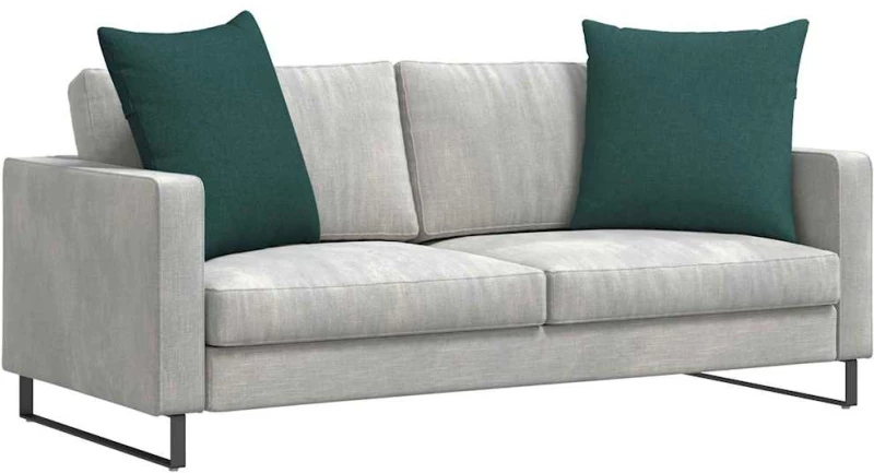 vidaXL Μαξιλάρι Καναπέ 2 pcs Σκούρο Πράσινο 80 x 80 cm ύφασμα