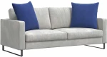 vidaXL Μαξιλάρι Καναπέ 2 pcs Μπλε Αστυνομίας 80 x 80 cm