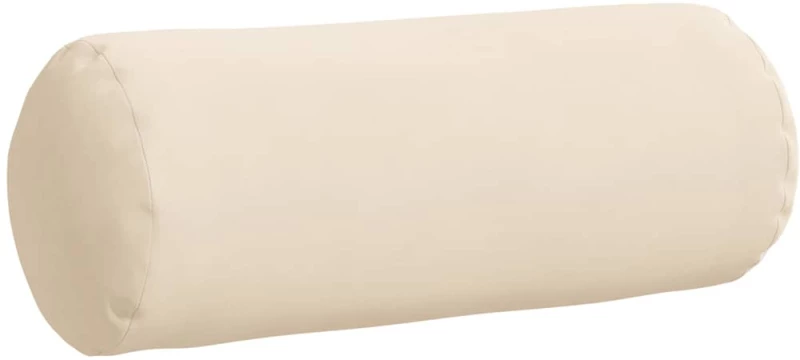 vidaXL Μαξιλάρια Στήριγμα 2 pcs Μπεζ Ø 15 x 40 εκ Ύφασμα Μικροΐνας