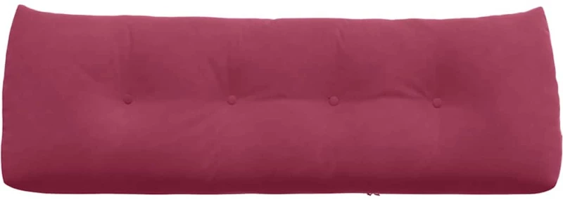 vidaXL Μαξιλάρι Πλάτης Κόκκινο 140 x 24 x 50 εκ Βελούδο