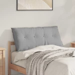 vidaXL Μαξιλάρι Πλάτης Σκίουρος Γκρί 100 x 19 x 50 εκ ύφασμα