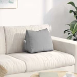 vidaXL Μαξιλάρι Πλάτης Σκίουρος Γκρί 45 x 20 x 35 εκ. ύφασμα