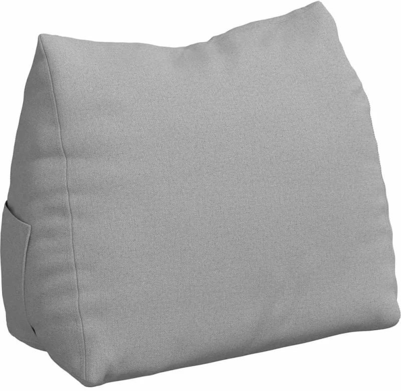 vidaXL Μαξιλάρι Πλάτης Σκίουρος Γκρί 45 x 20 x 35 εκ. ύφασμα