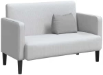 vidaXL Μαξιλάρι Πλάτης Σκίουρος Γκρί 45 x 20 x 35 εκ. ύφασμα