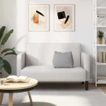 vidaXL Μαξιλάρι Πλάτης Σκίουρος Γκρί 45 x 20 x 35 εκ. ύφασμα