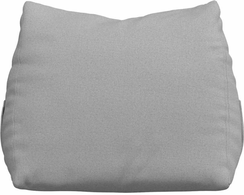 vidaXL Μαξιλάρι Πλάτης Σκίουρος Γκρί 45 x 20 x 35 εκ. ύφασμα