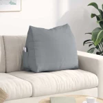 vidaXL Μαξιλάρι Πλάτης Ανοιχτό γκρι 60 x 20 x 50 εκ. ύφασμα