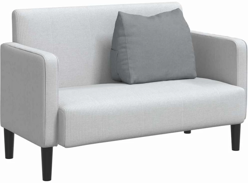 vidaXL Μαξιλάρι Πλάτης Ανοιχτό γκρι 60 x 20 x 50 εκ. ύφασμα