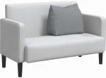 vidaXL Μαξιλάρι Πλάτης Ανοιχτό γκρι 60 x 20 x 50 εκ. ύφασμα